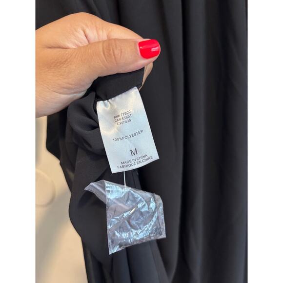 Chaser beaded star black maxi dress sz M - Picture 15 of 16